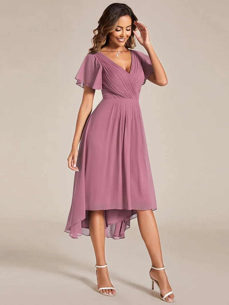 ever FAYE|Robe d'invité de mariage chic à col en V