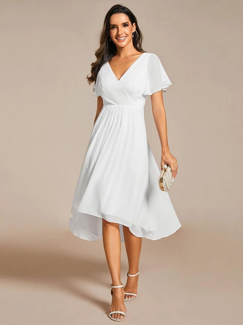 ever FAYE|Robe d'invité de mariage chic à col en V