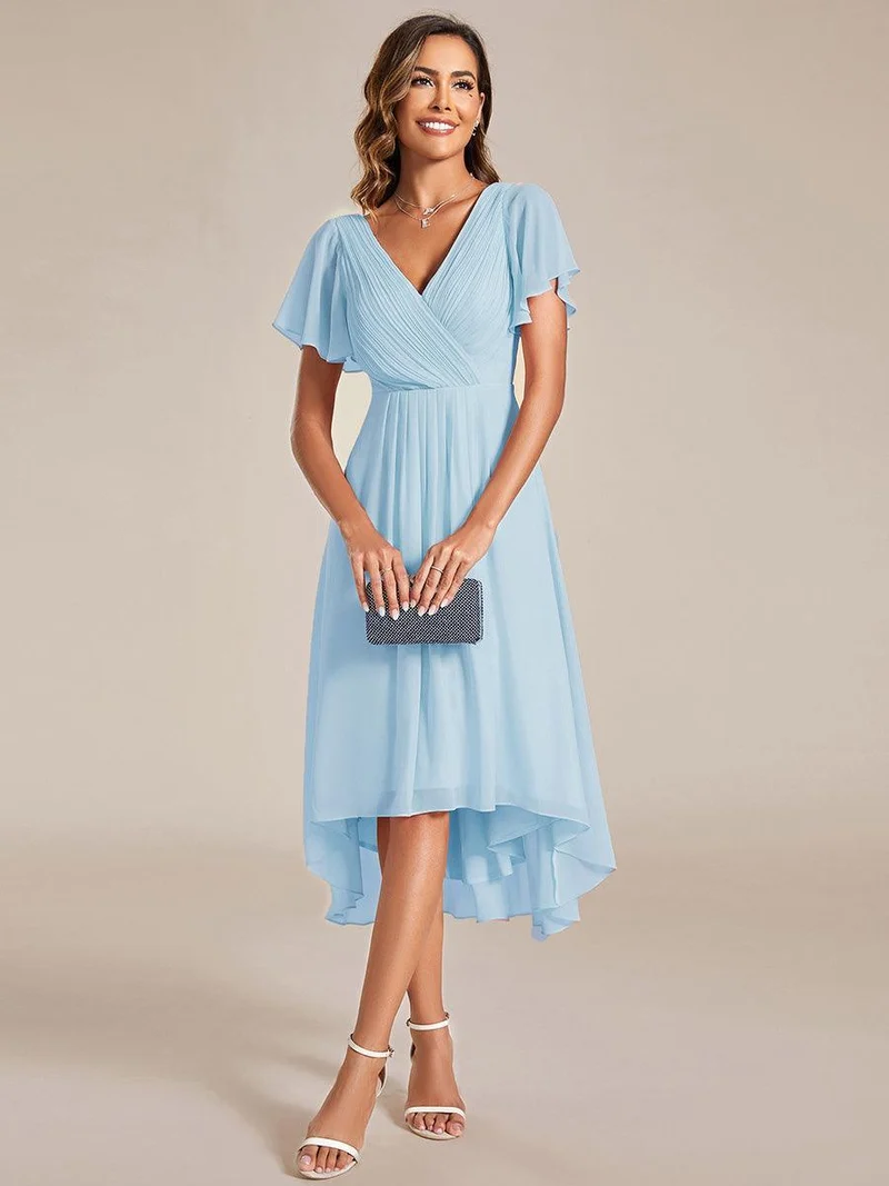 ever FAYE|Robe d'invité de mariage chic à col en V