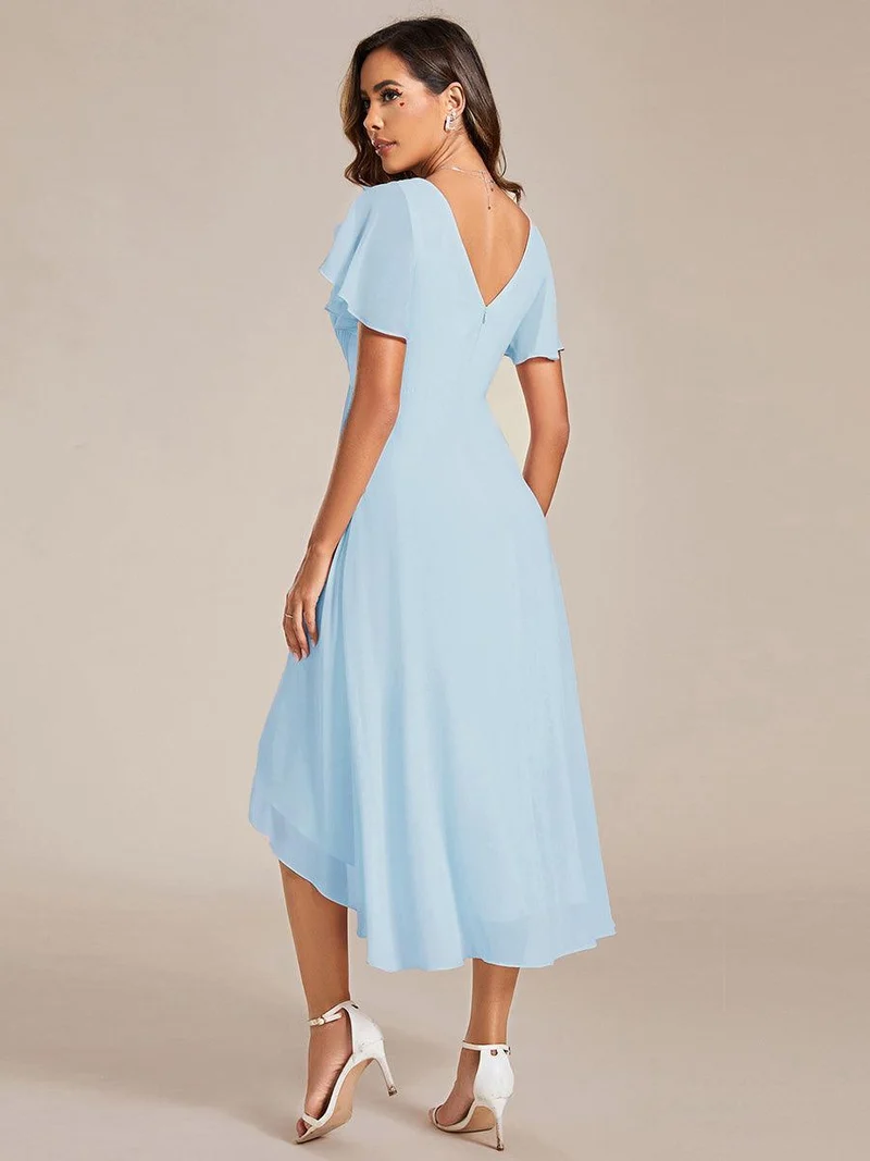 ever FAYE|Robe d'invité de mariage chic à col en V
