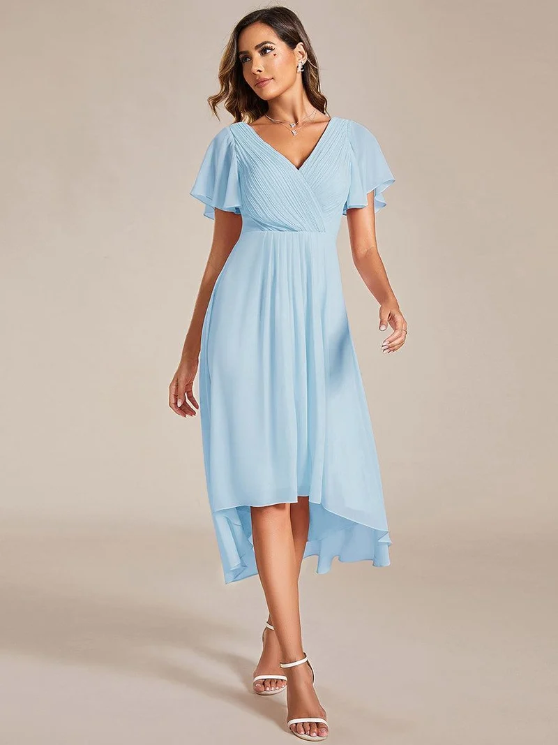 ever FAYE|Robe d'invité de mariage chic à col en V