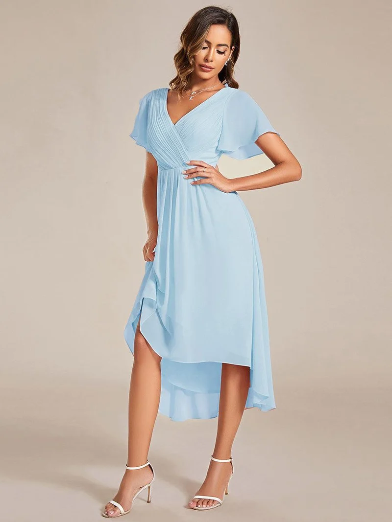 ever FAYE|Robe d'invité de mariage chic à col en V