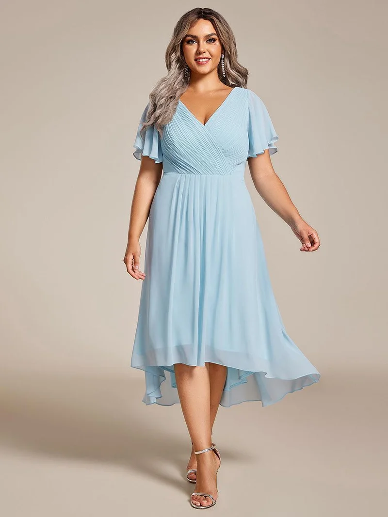 ever FAYE|Robe d'invité de mariage chic à col en V