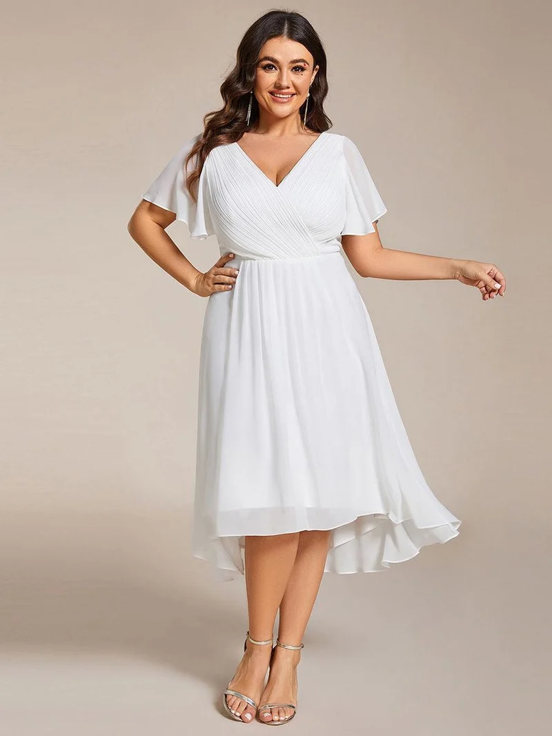 ever FAYE|Robe d'invité de mariage chic à col en V