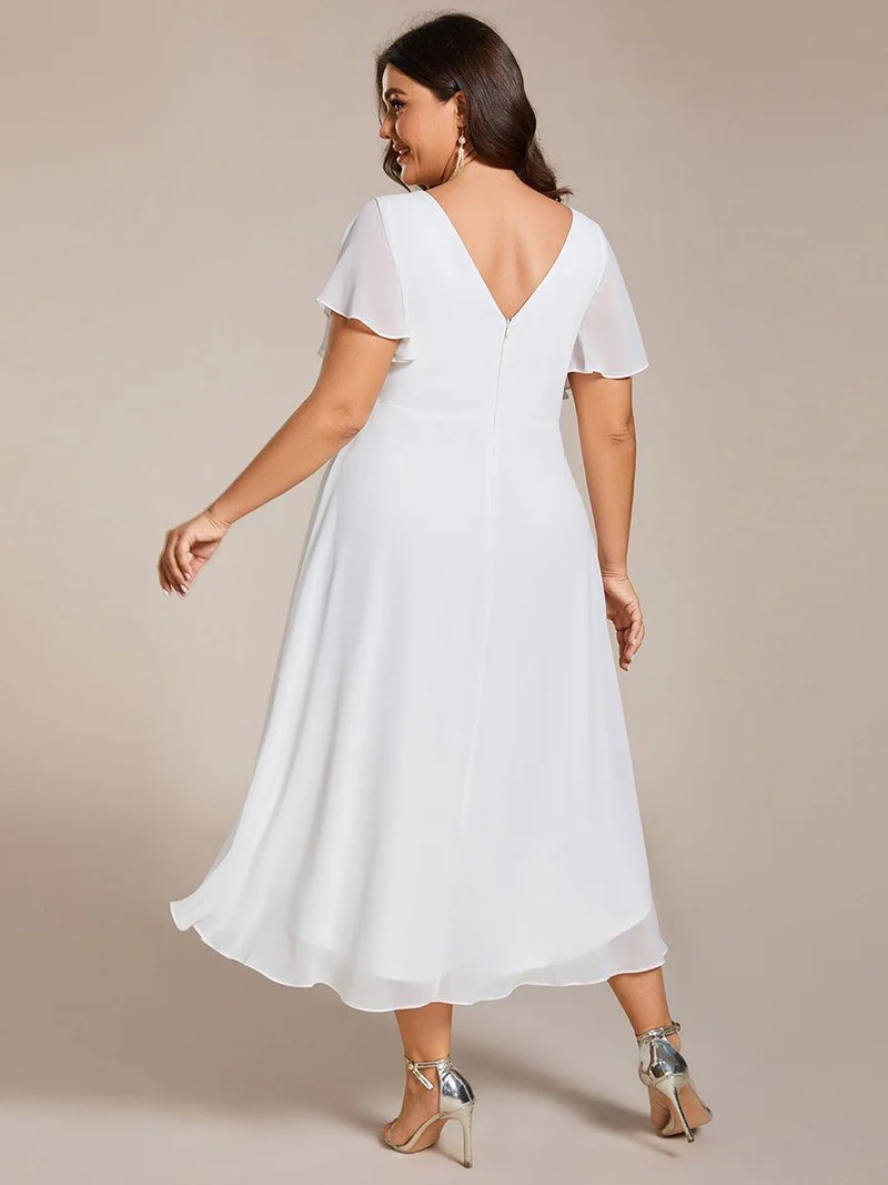 ever FAYE|Robe d'invité de mariage chic à col en V