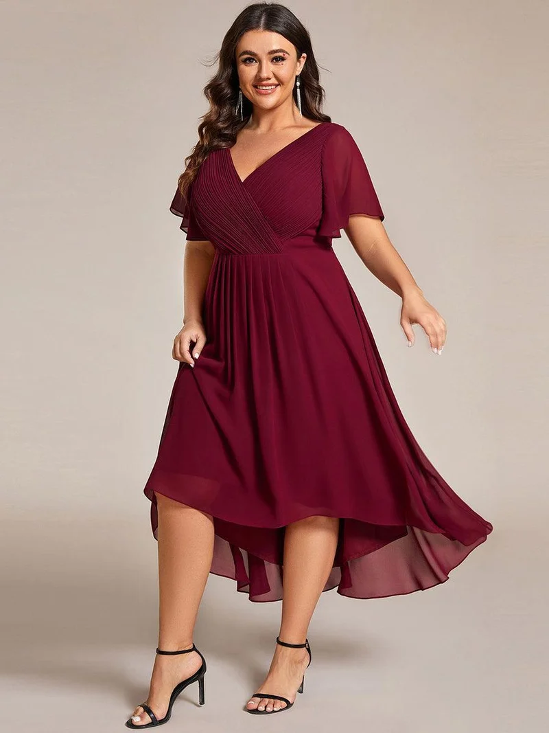 ever FAYE|Robe d'invité de mariage chic à col en V