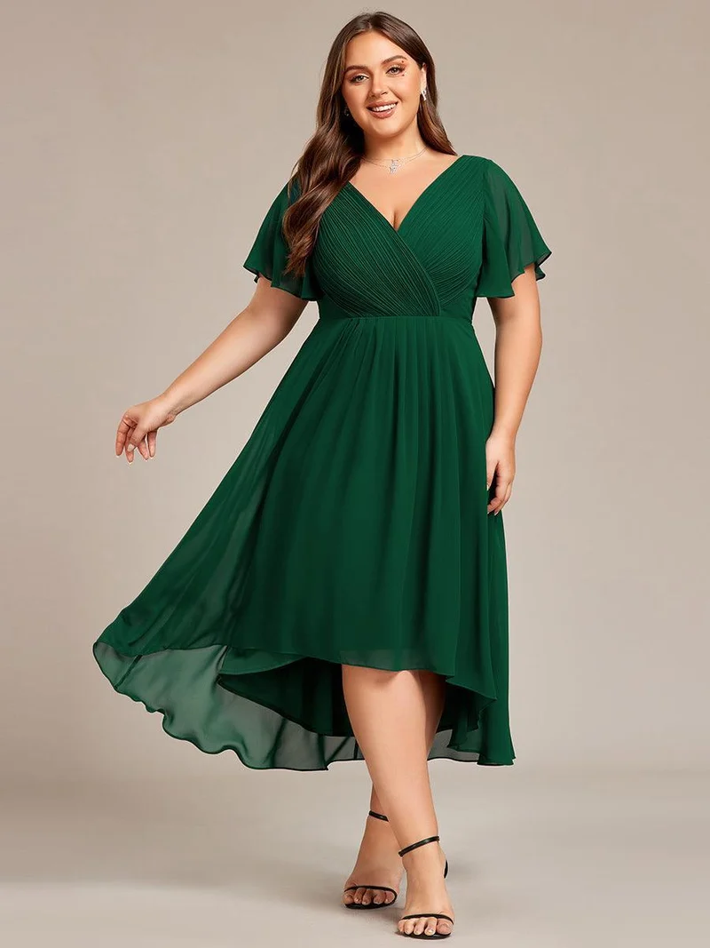 ever FAYE|Robe d'invité de mariage chic à col en V