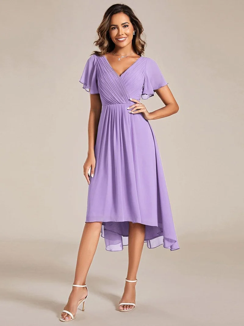 ever FAYE|Robe d'invité de mariage chic à col en V