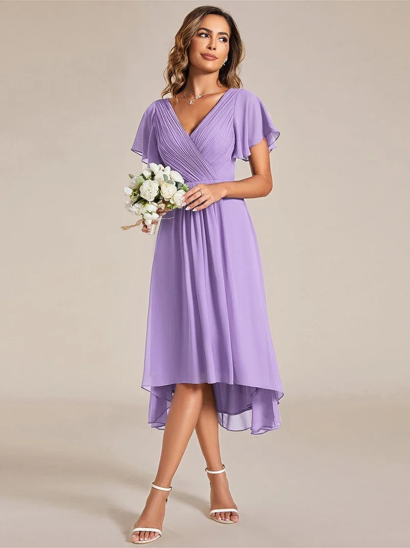 ever FAYE|Robe d'invité de mariage chic à col en V