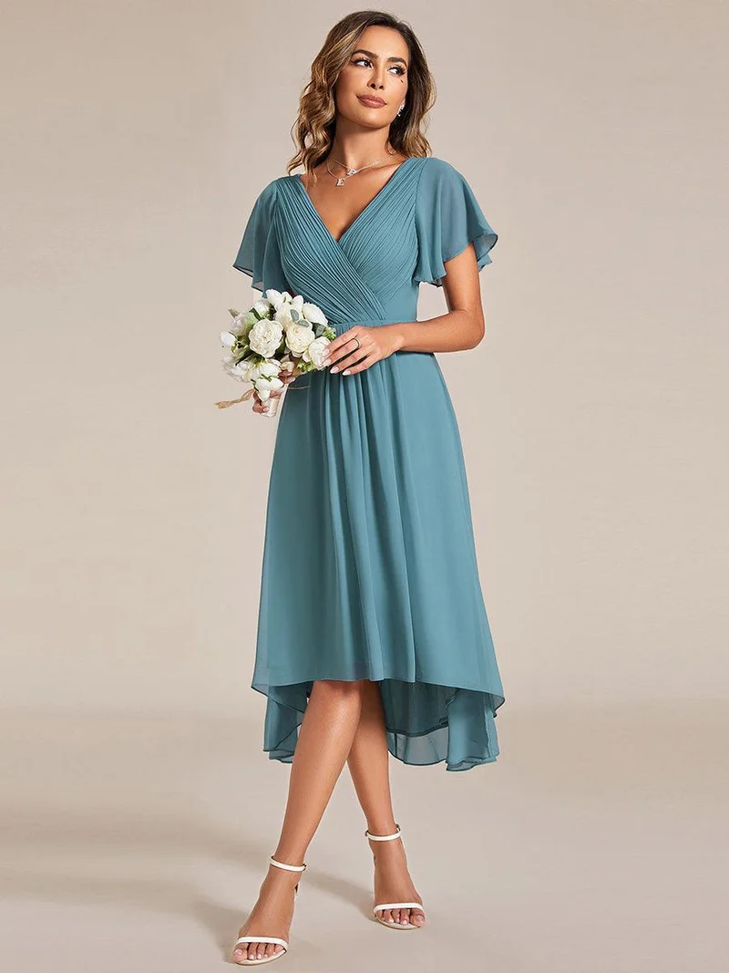 ever FAYE|Robe d'invité de mariage chic à col en V