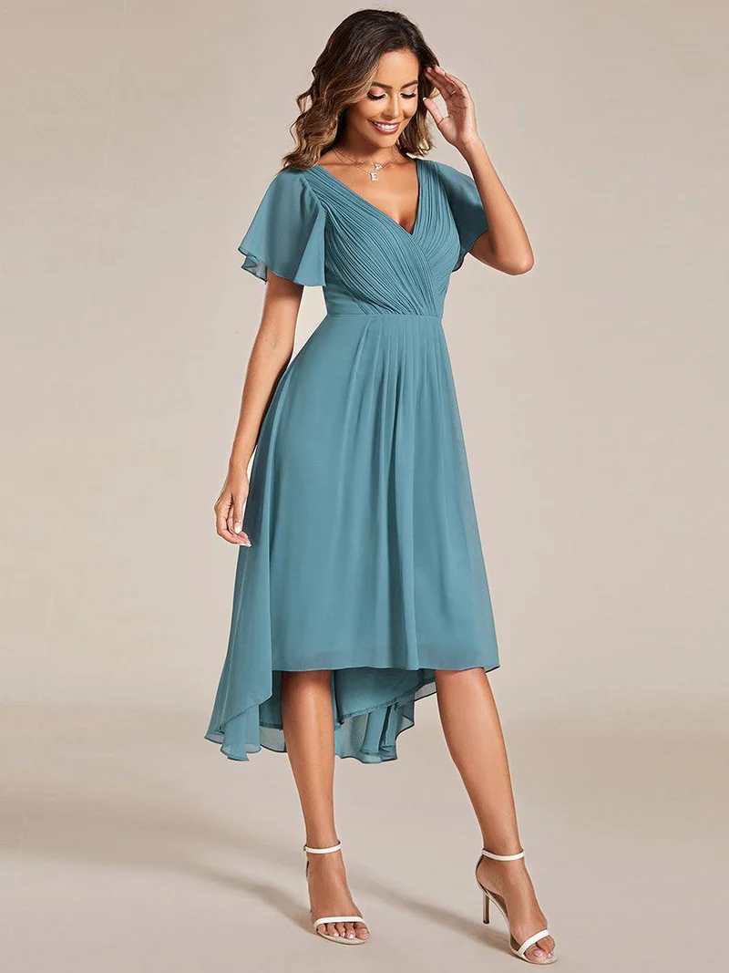 ever FAYE|Robe d'invité de mariage chic à col en V