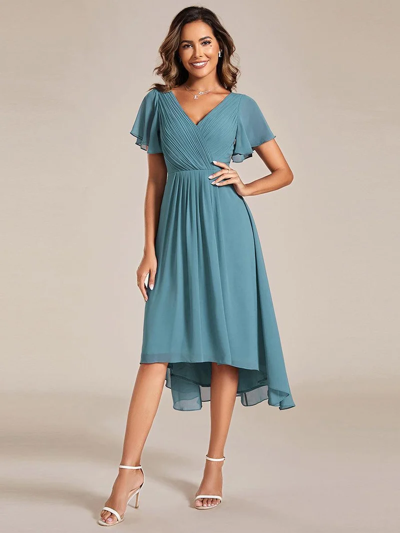 ever FAYE|Robe d'invité de mariage chic à col en V