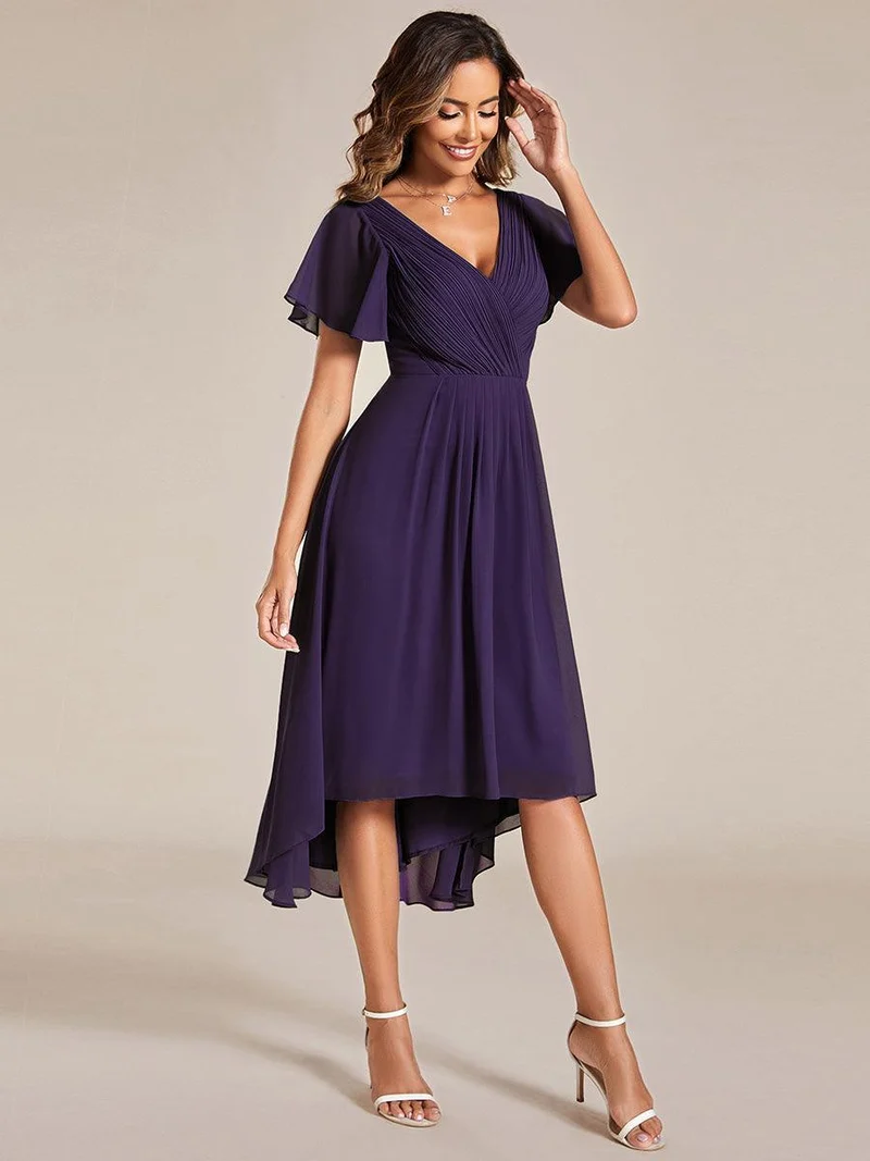 ever FAYE|Robe d'invité de mariage chic à col en V