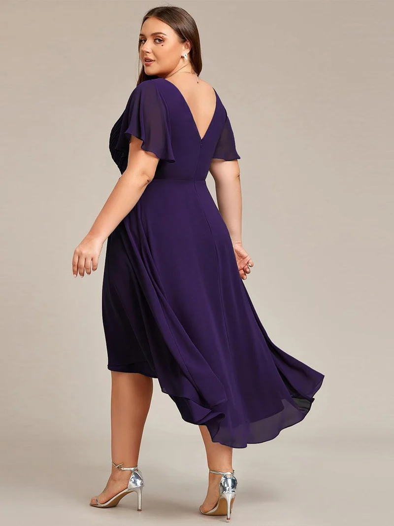 ever FAYE|Robe d'invité de mariage chic à col en V