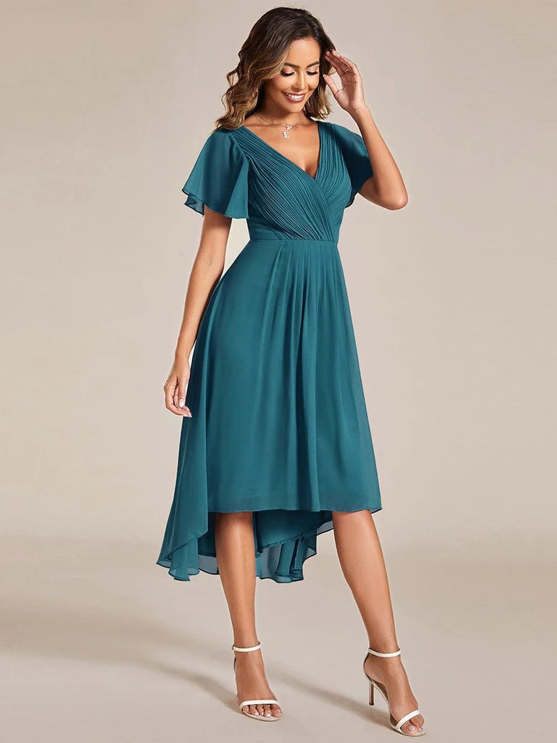 ever FAYE|Robe d'invité de mariage chic à col en V