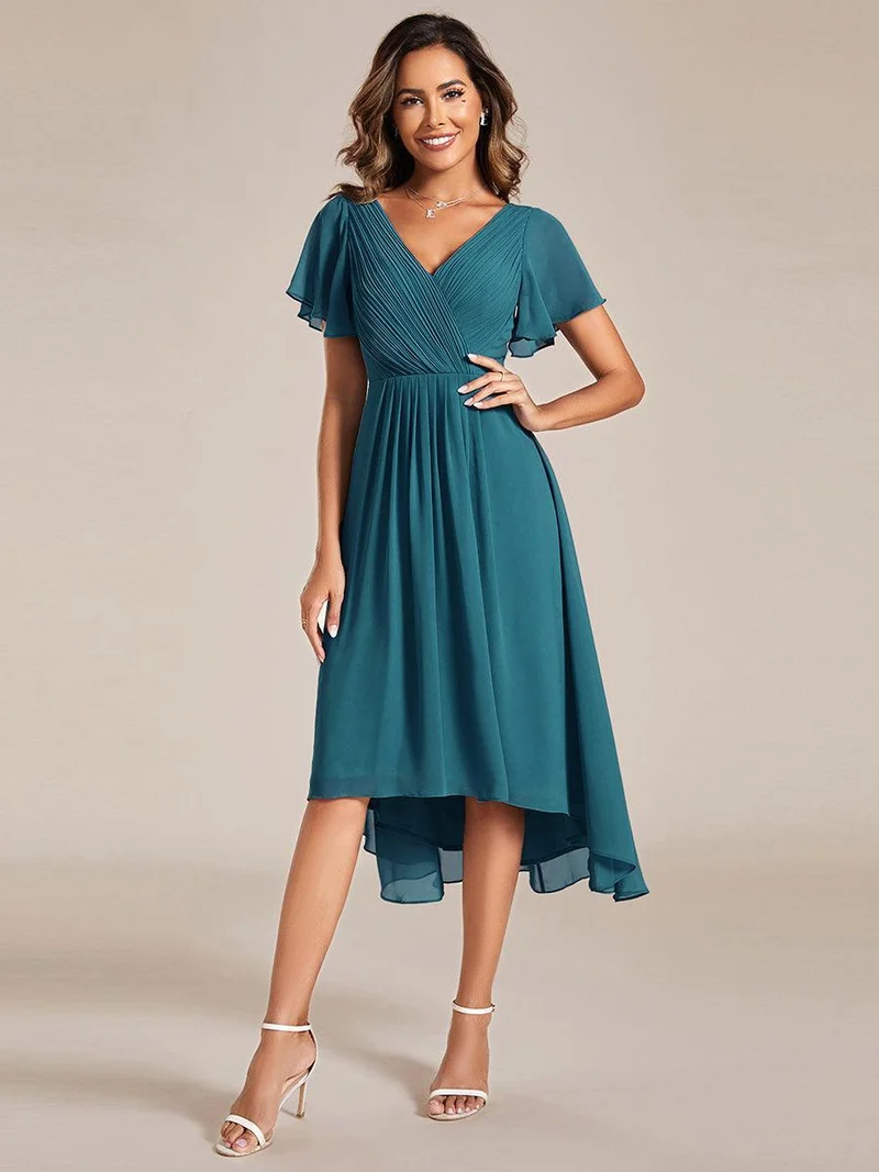 ever FAYE|Robe d'invité de mariage chic à col en V
