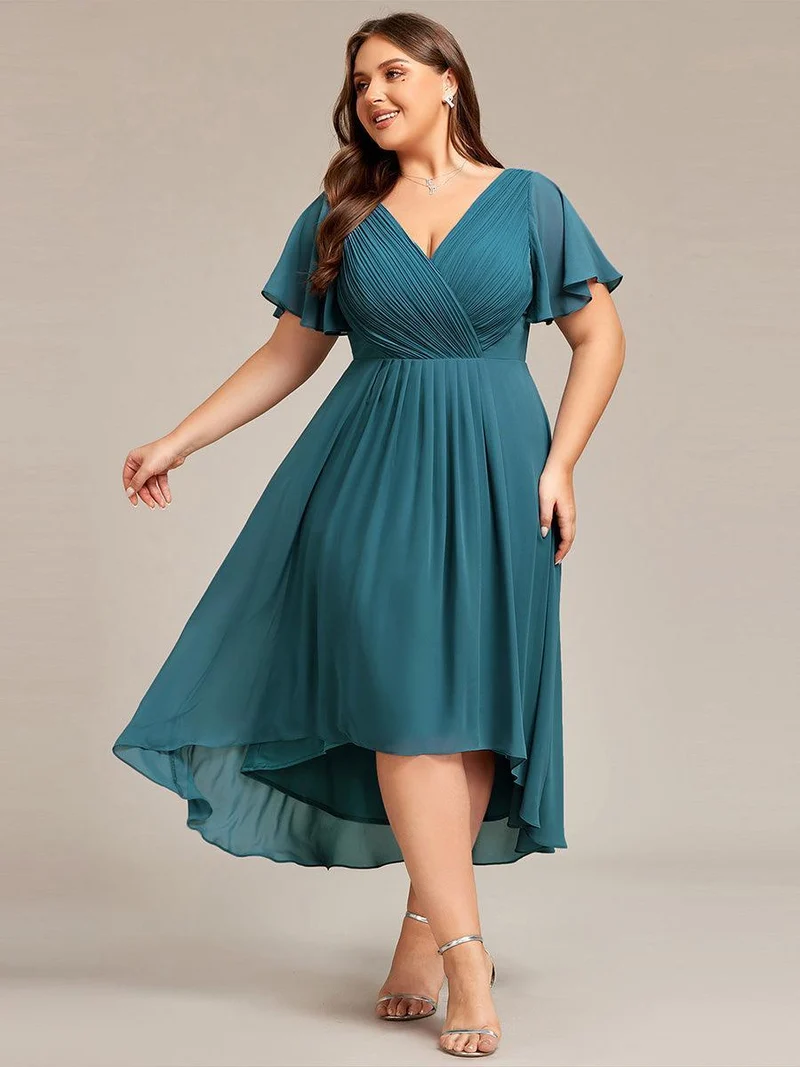 ever FAYE|Robe d'invité de mariage chic à col en V