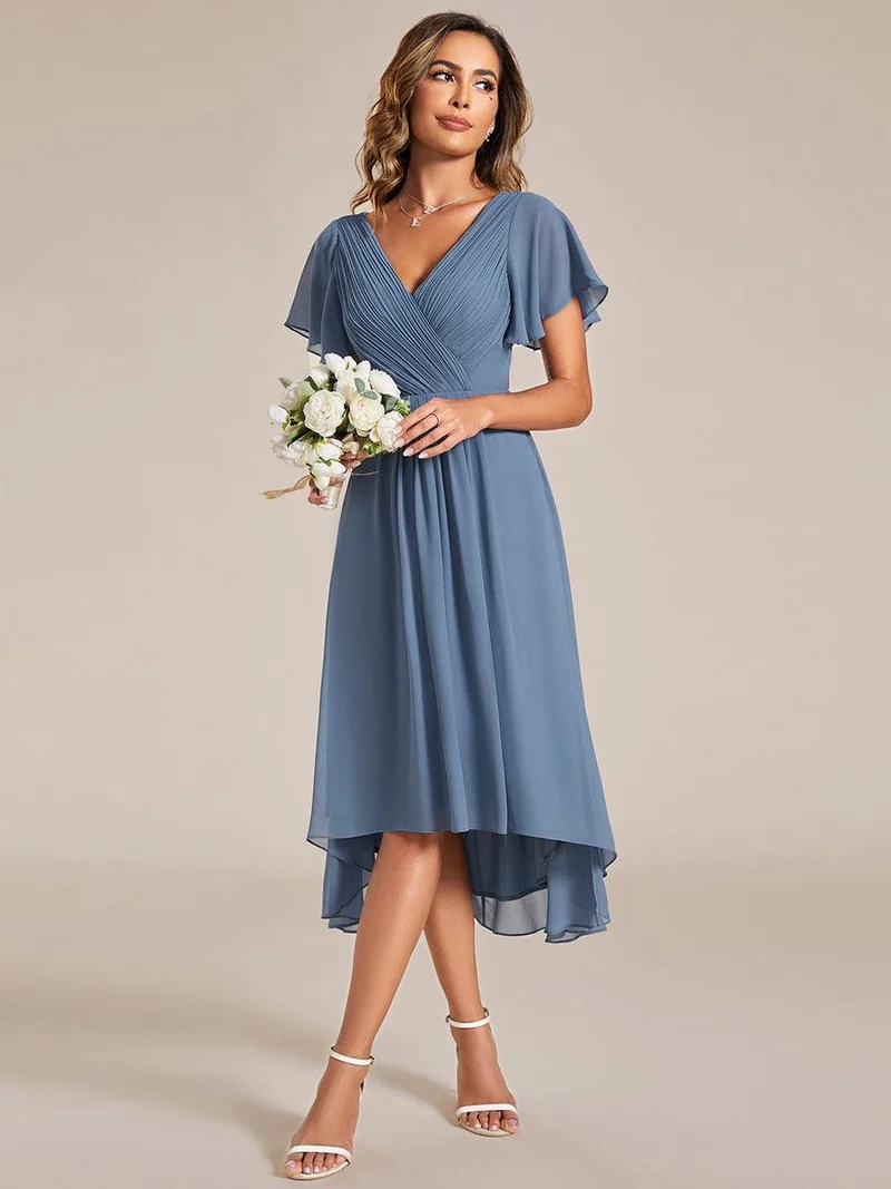ever FAYE|Robe d'invité de mariage chic à col en V