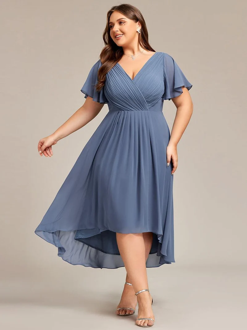 ever FAYE|Robe d'invité de mariage chic à col en V