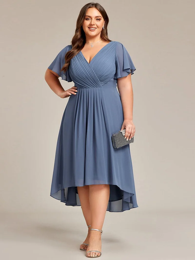 ever FAYE|Robe d'invité de mariage chic à col en V
