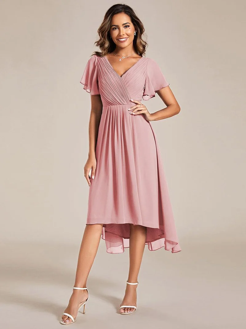 ever FAYE|Robe d'invité de mariage chic à col en V