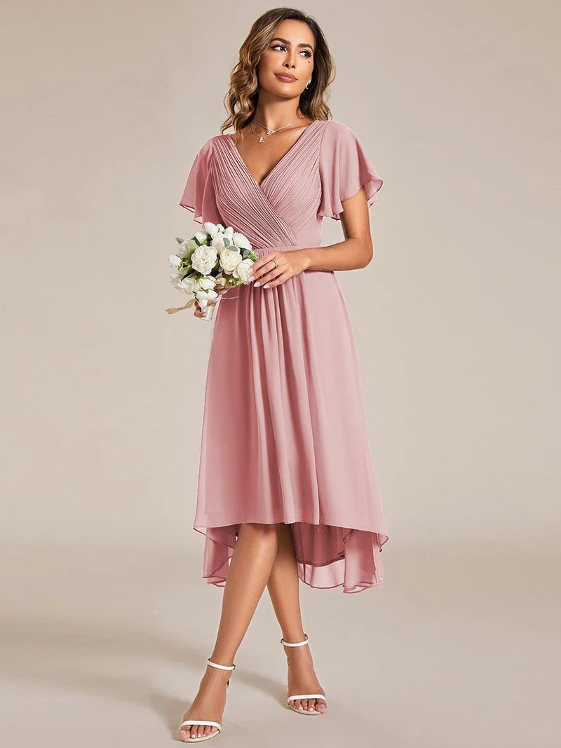 ever FAYE|Robe d'invité de mariage chic à col en V