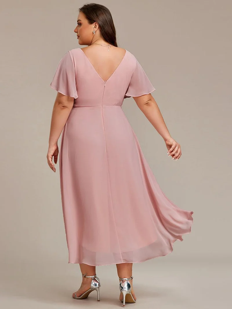 ever FAYE|Robe d'invité de mariage chic à col en V
