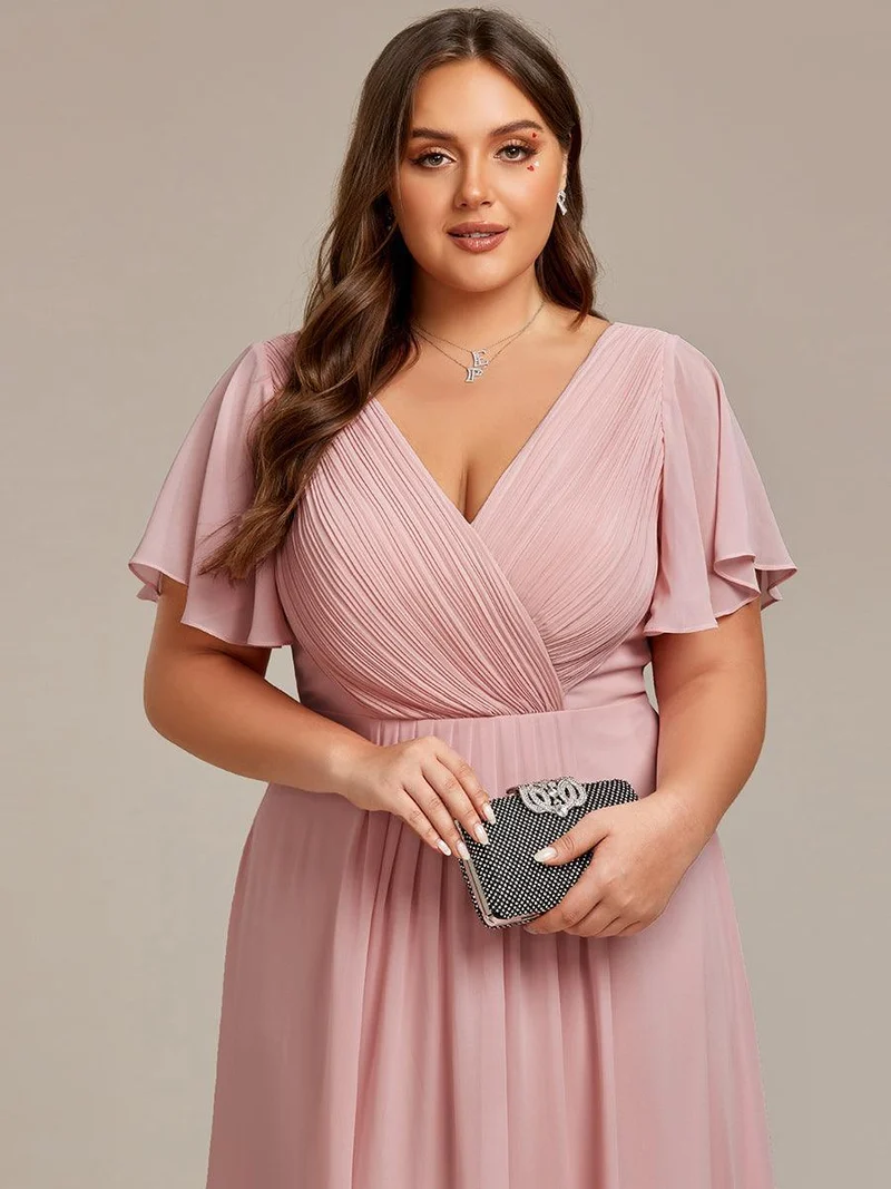 ever FAYE|Robe d'invité de mariage chic à col en V