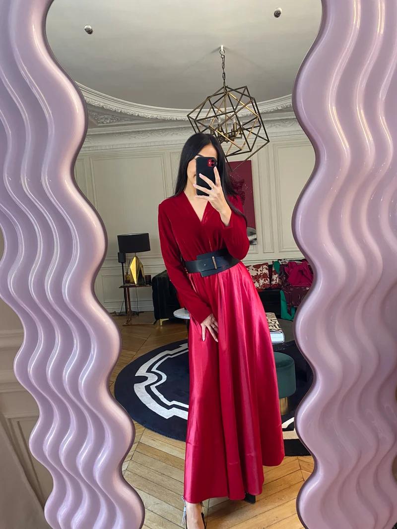 Robe veronica rouge