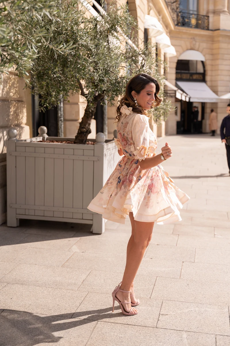 Robe Zimmermann trapèze nude
