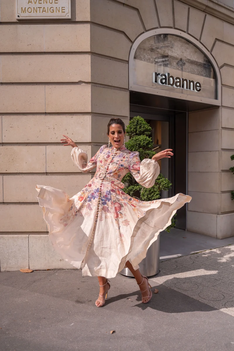 Robe Zimmermann fleuris