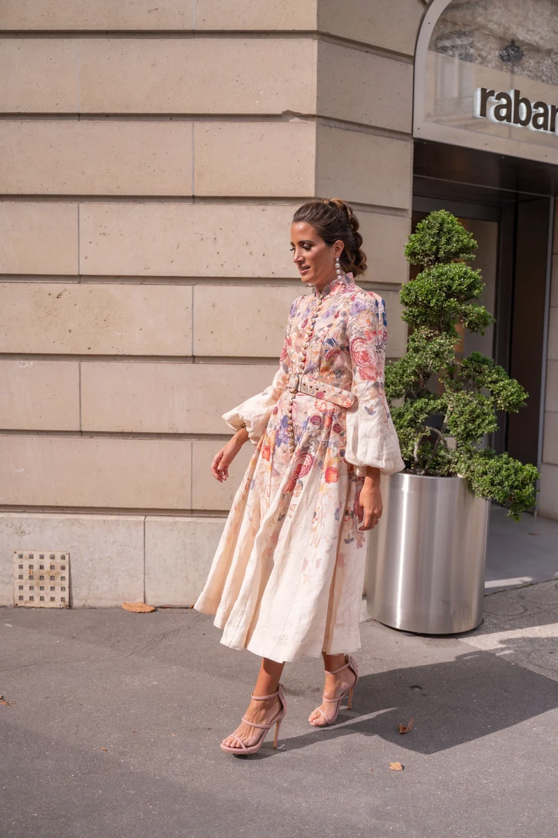 Robe Zimmermann fleuris