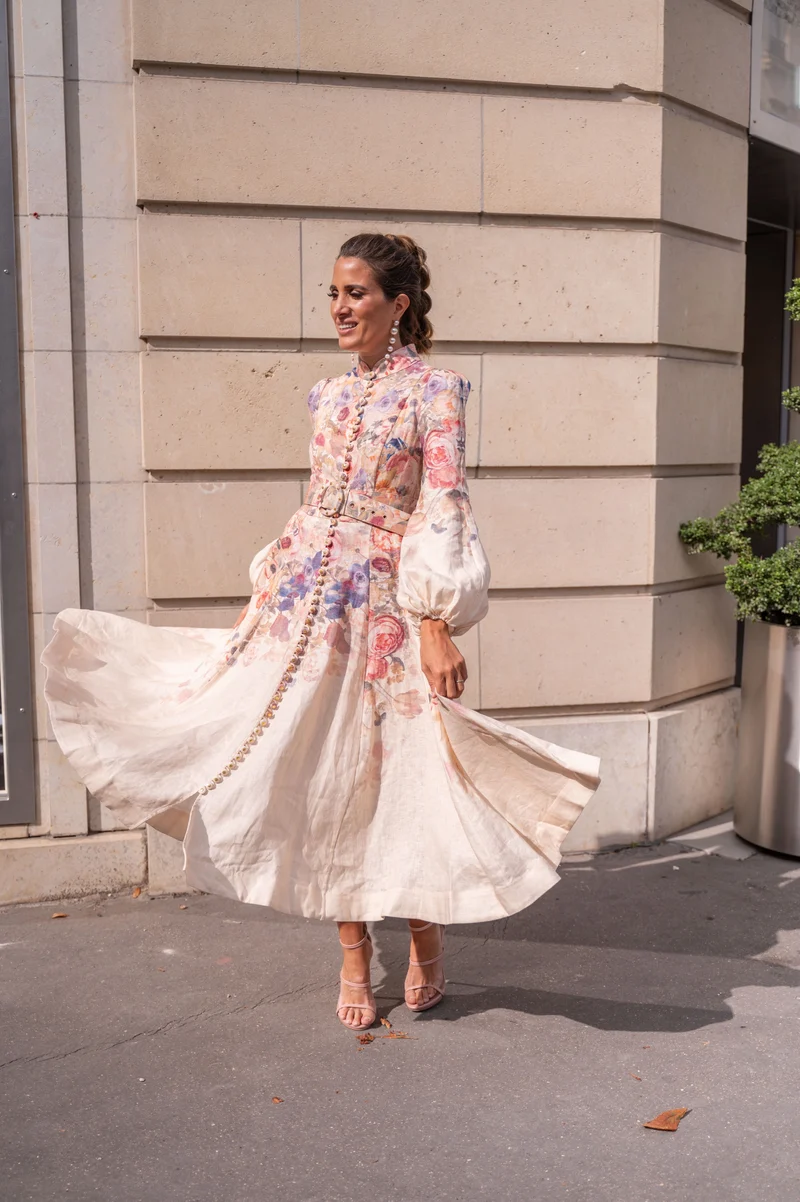 Robe Zimmermann fleuris