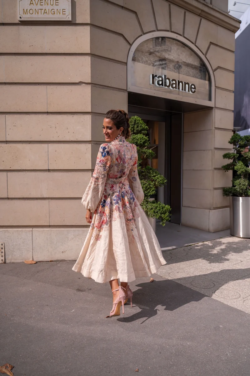 Robe Zimmermann fleuris