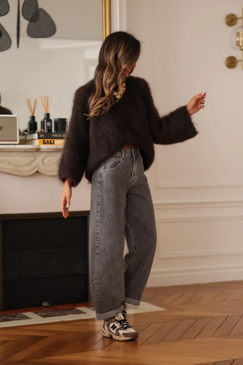 Pull Harper marron