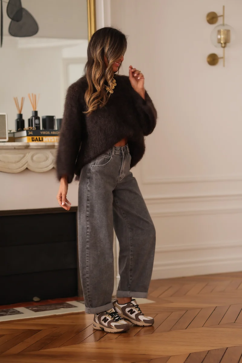 Pull Harper marron