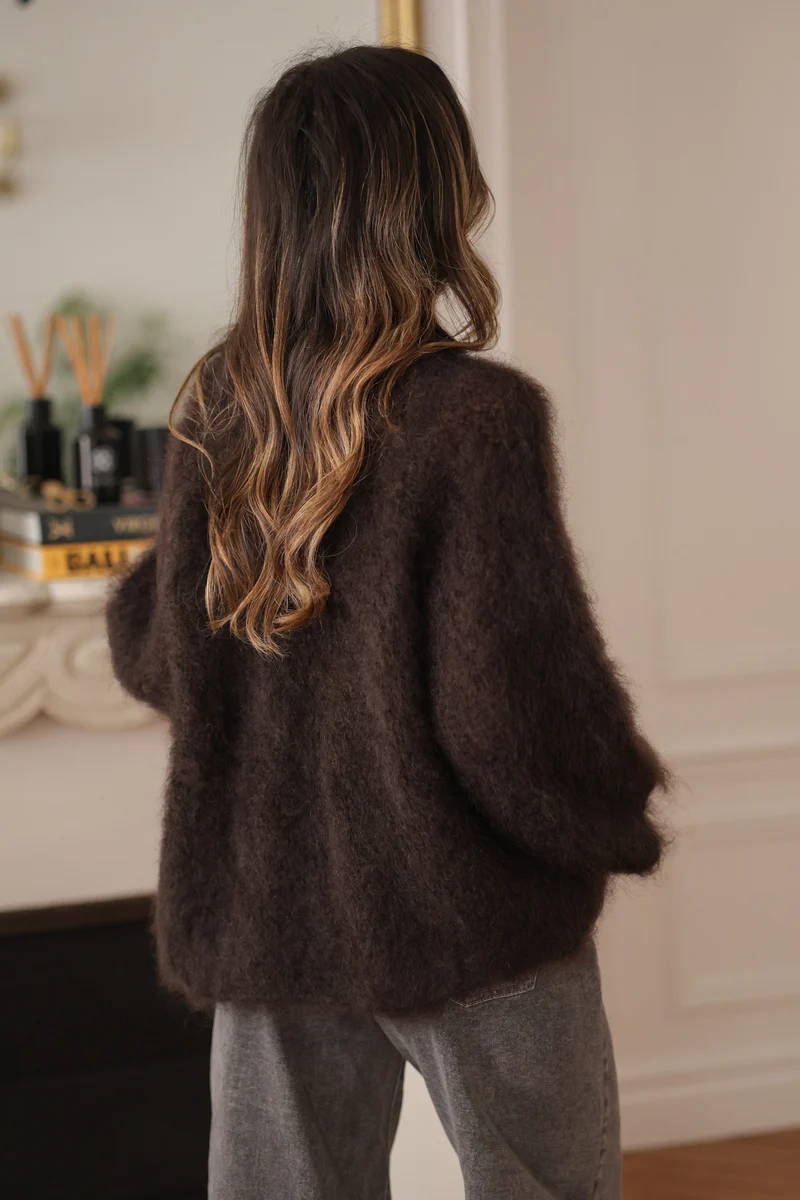 Pull Harper marron