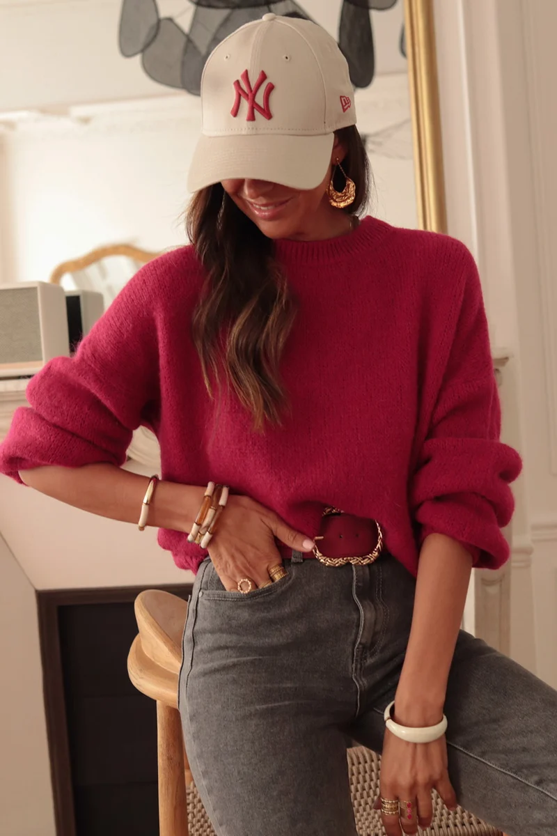 Pull Catalina framboise