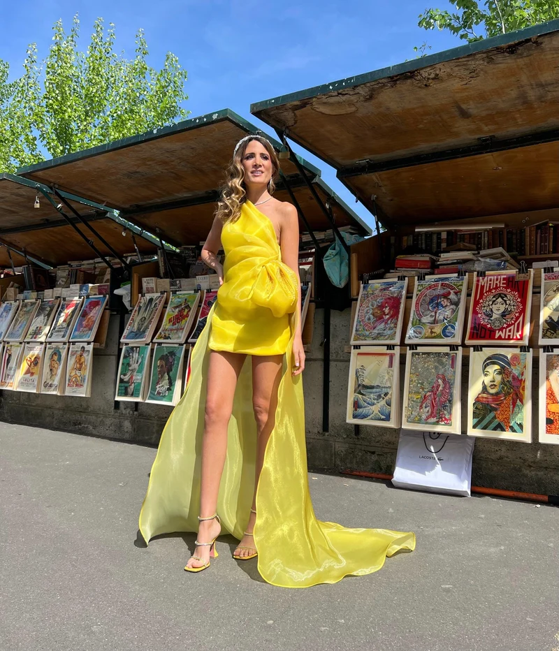 Robe jaune courte