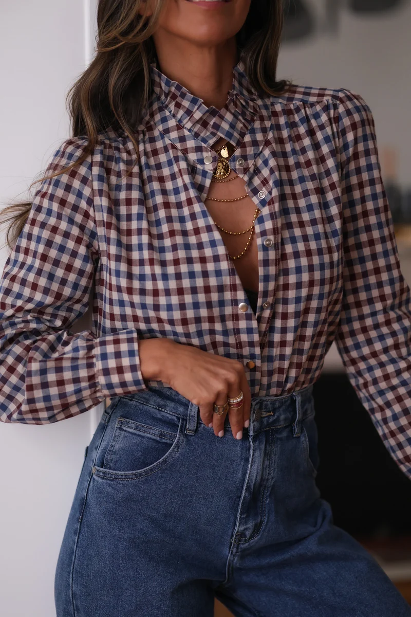 Chemise Ninon à carreaux