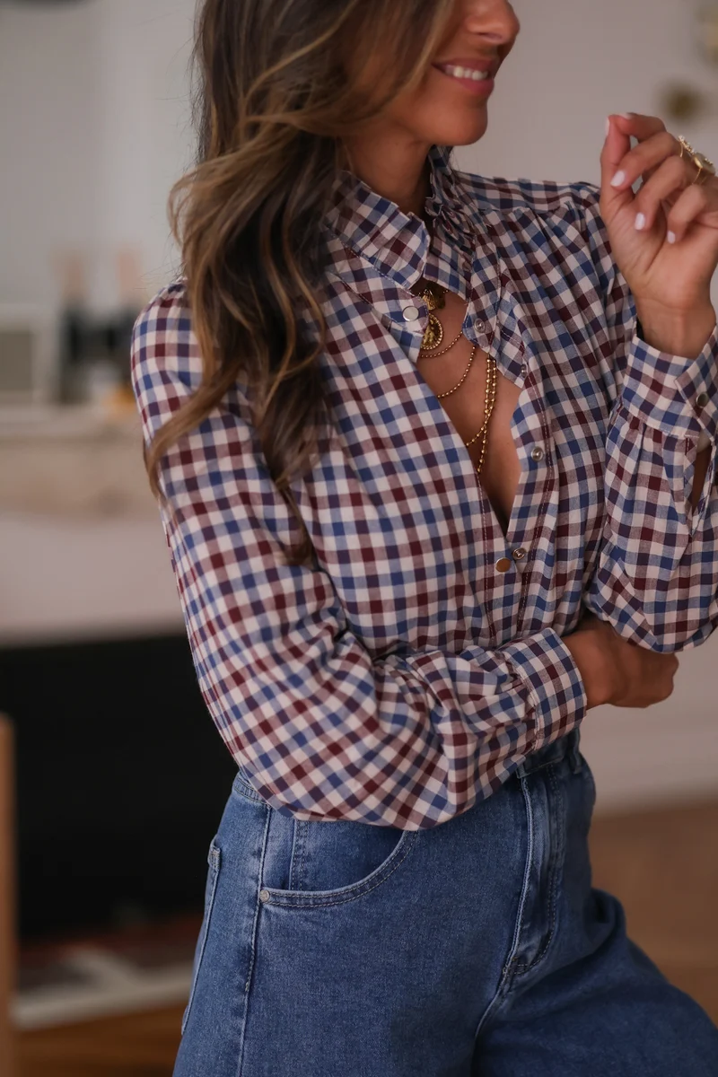 Chemise Ninon à carreaux