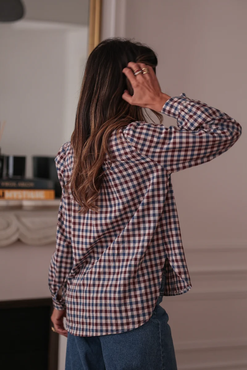 Chemise Ninon à carreaux