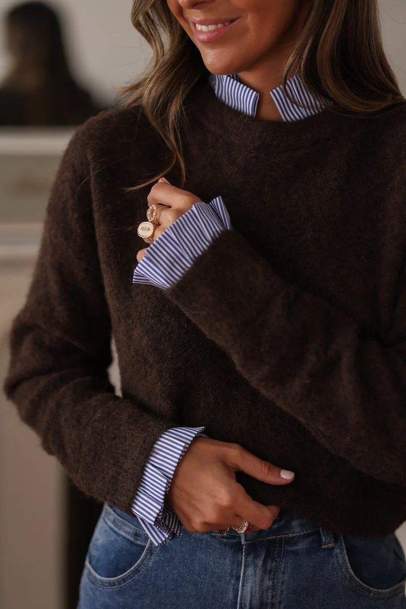 Pull Gaspard marron