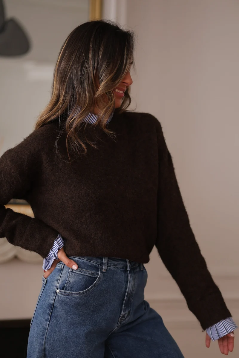 Pull Gaspard marron