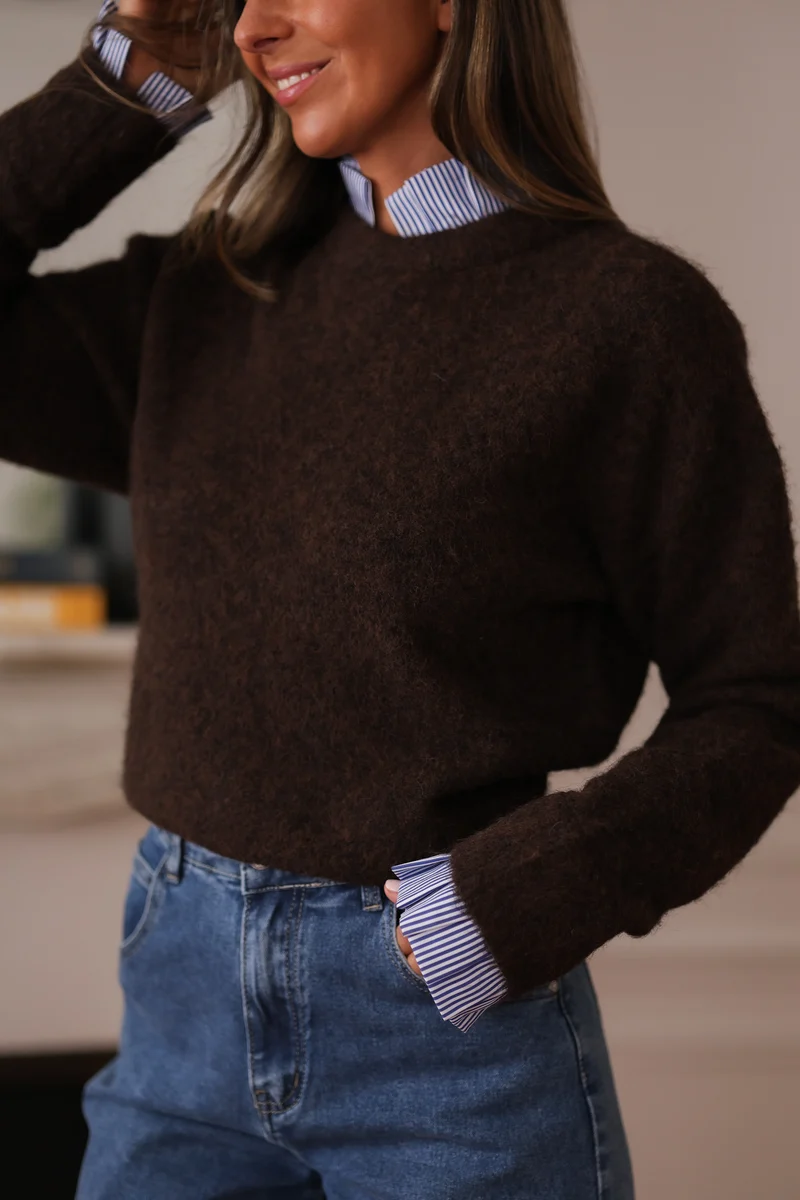 Pull Gaspard marron