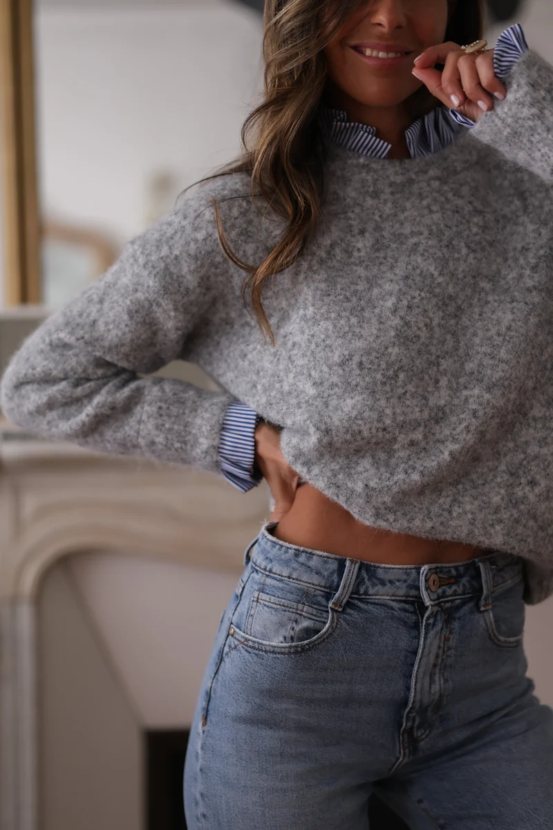 Pull Gaspard gris