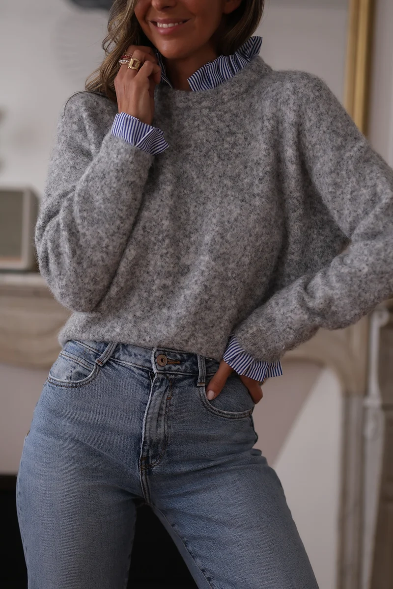 Pull Gaspard gris