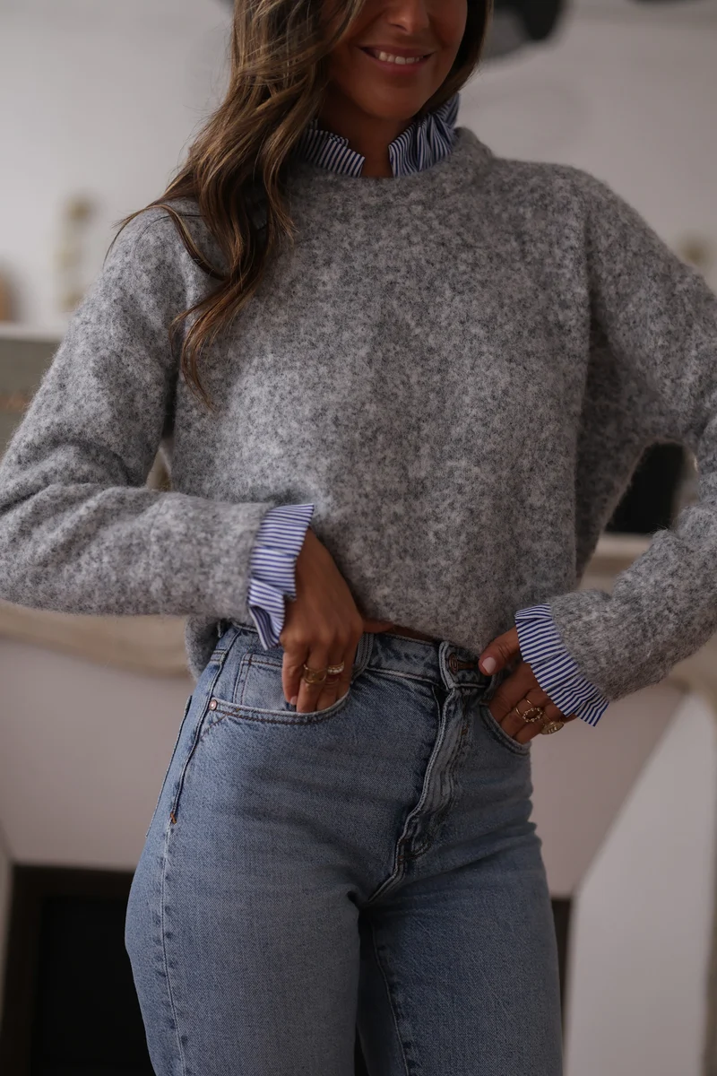 Pull Gaspard gris