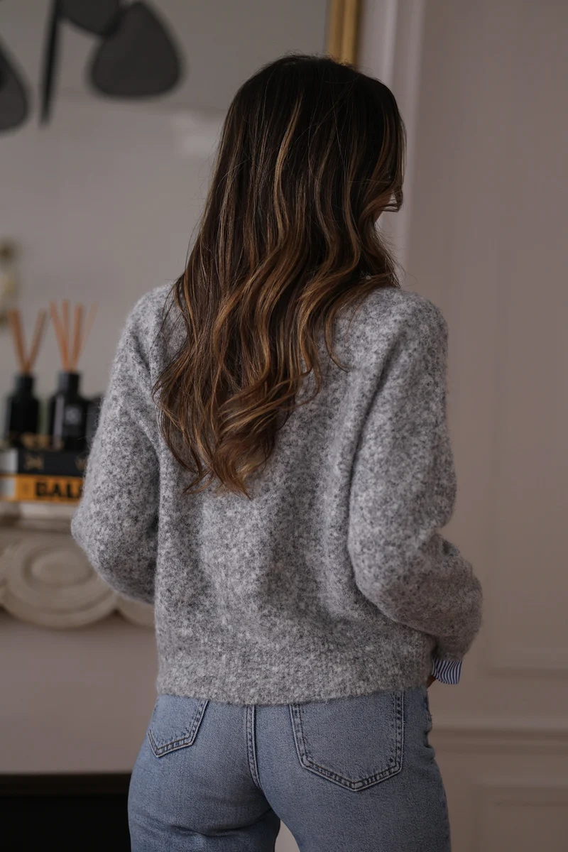 Pull Gaspard gris