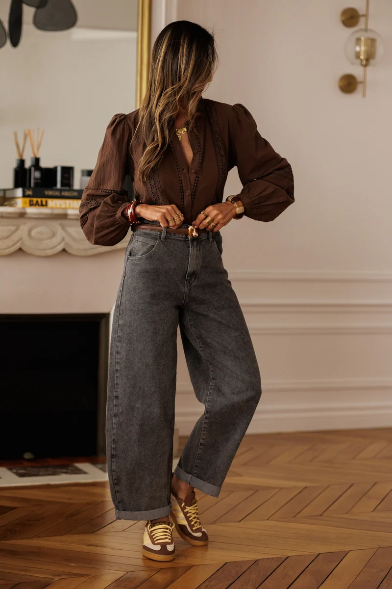 Blouse Léane marron